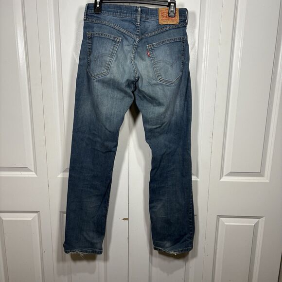 Levis 559 Relaxed Straight Jeans Mens 33x32 Blue Denim Mid Rise Casual Classic - Picture 3 of 7